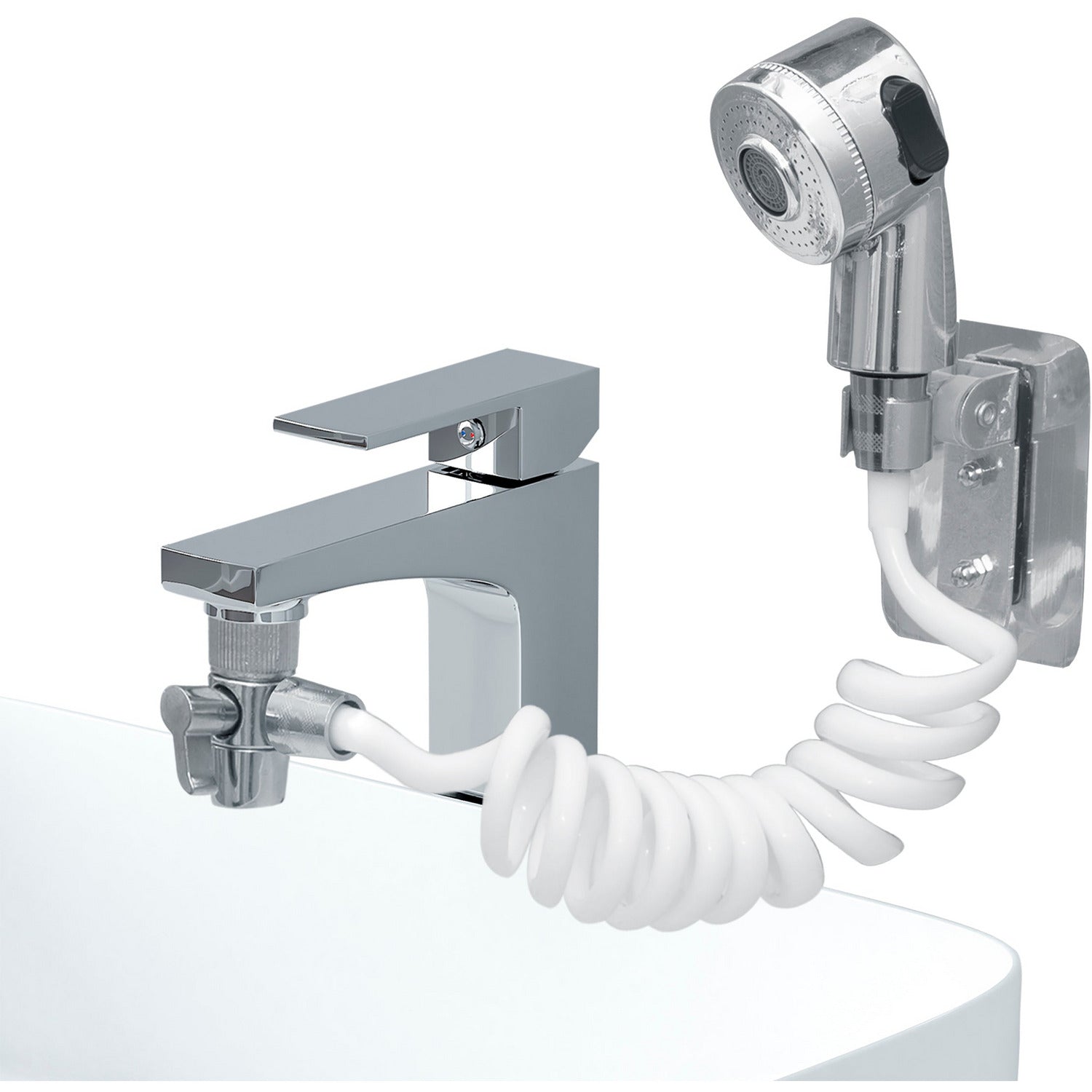 VESTIAMO CASA - Doccetta Lavabo in lega di zinco con tubo flessibile fino a 150 cm